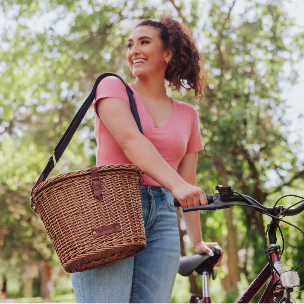 Women's picnic basket with insulated cooling function and high-quality woven design Stornfield