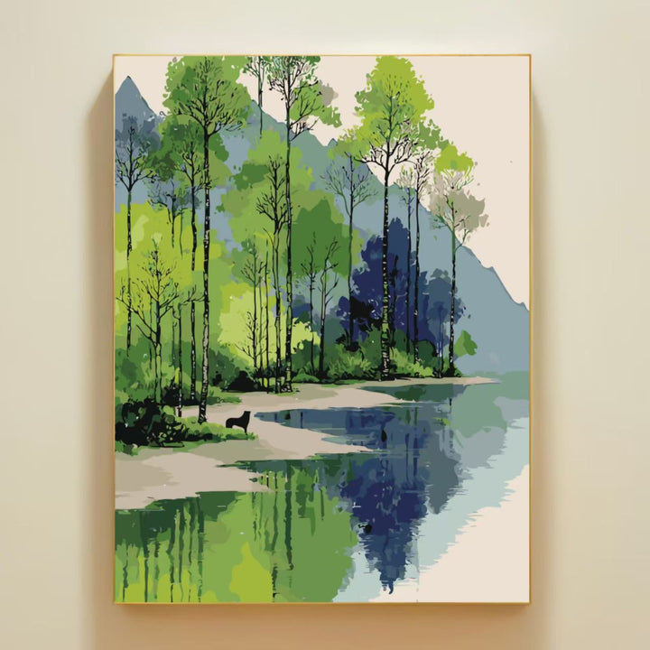 Nature-Inspired Serene Landscape Canvas Art Stornfield