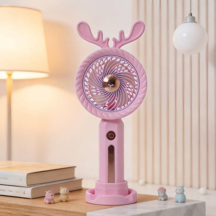 Ladies portable handheld fan with innovative antler design Stornfield