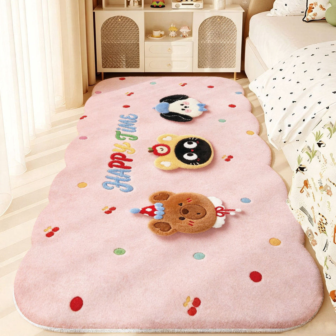 Cute Animal-Themed Plush Area Rug