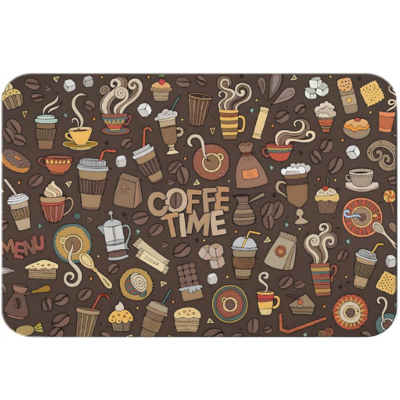 Coffee Theme Kitchen Mat