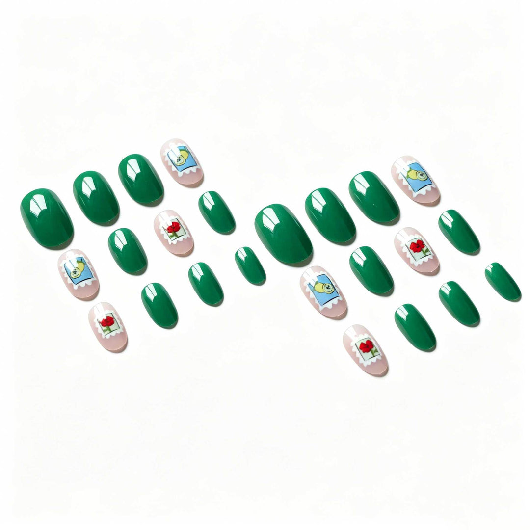 Playful Stamp-Inspired Nail Art Set