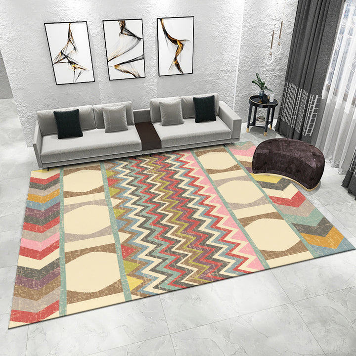 Geometric Patterned Area Rug   1786779209