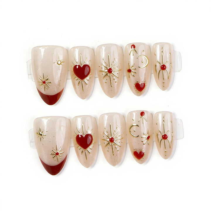Decorative Press-On Nail Set Stornfield