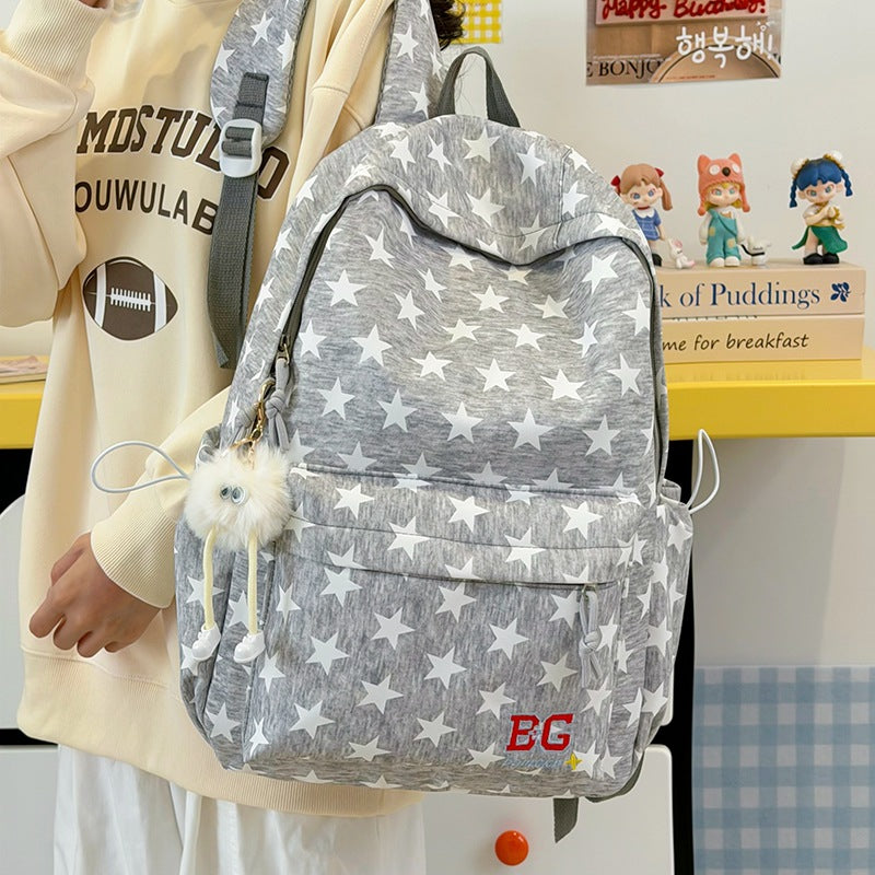 Star-Patterned Casual Backpack Stornfield