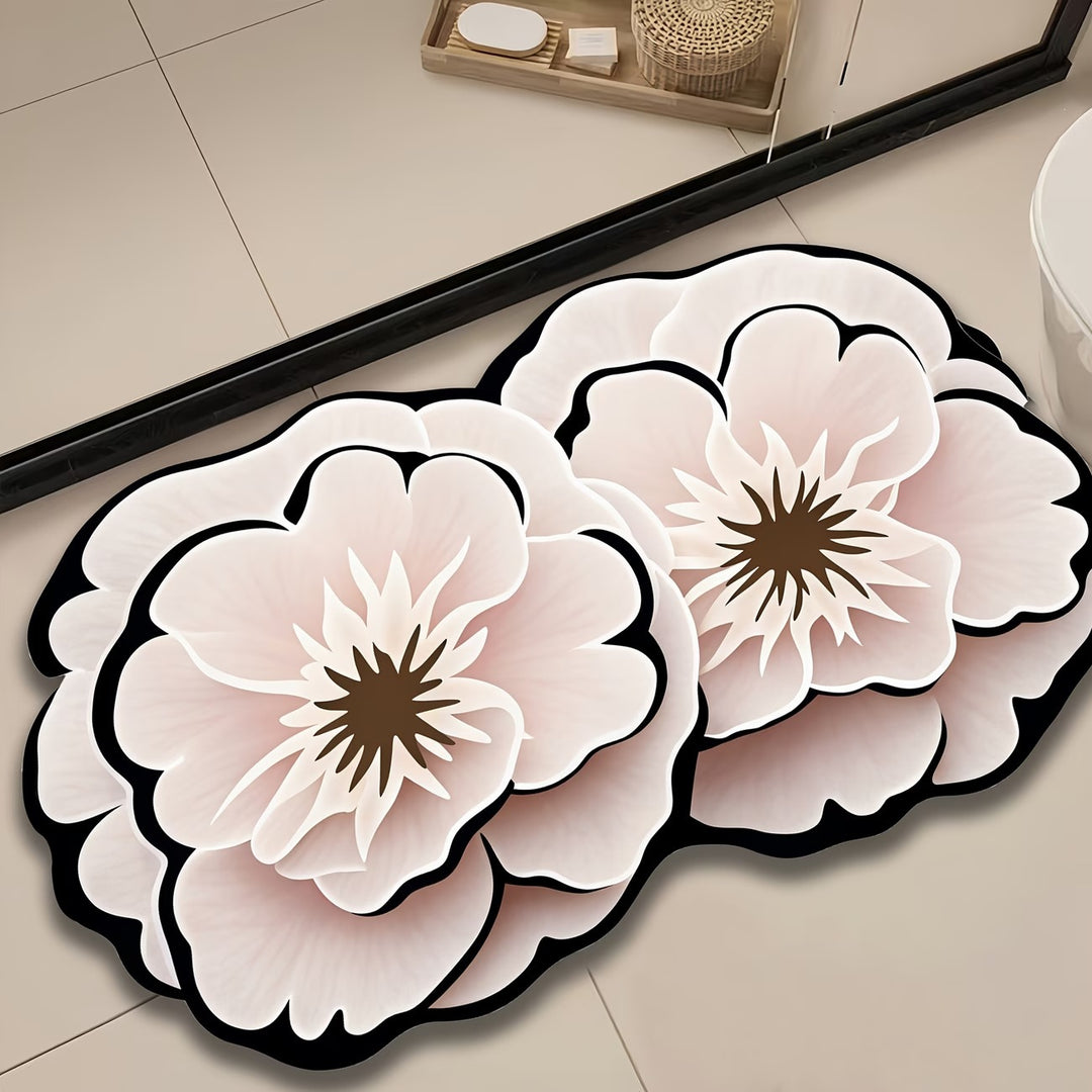 Floral-Shaped Decorative Bath Mat