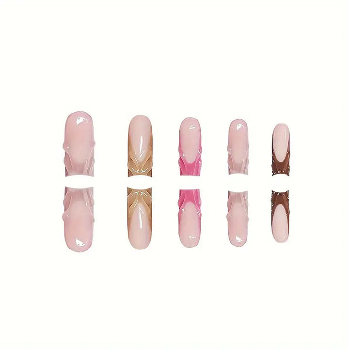 Artistic Ombre Press-On Nail Set Stornfield