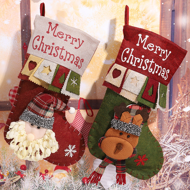 Cute Christmas stocking with reindeer motif Stornfield