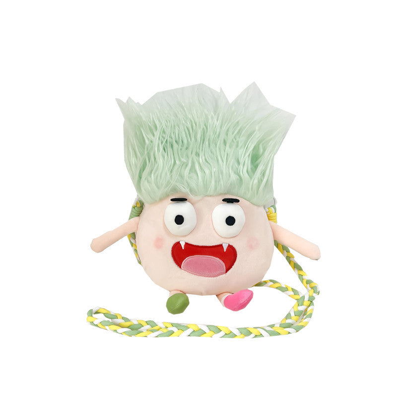 Cute Plush Monster Crossbody Bag