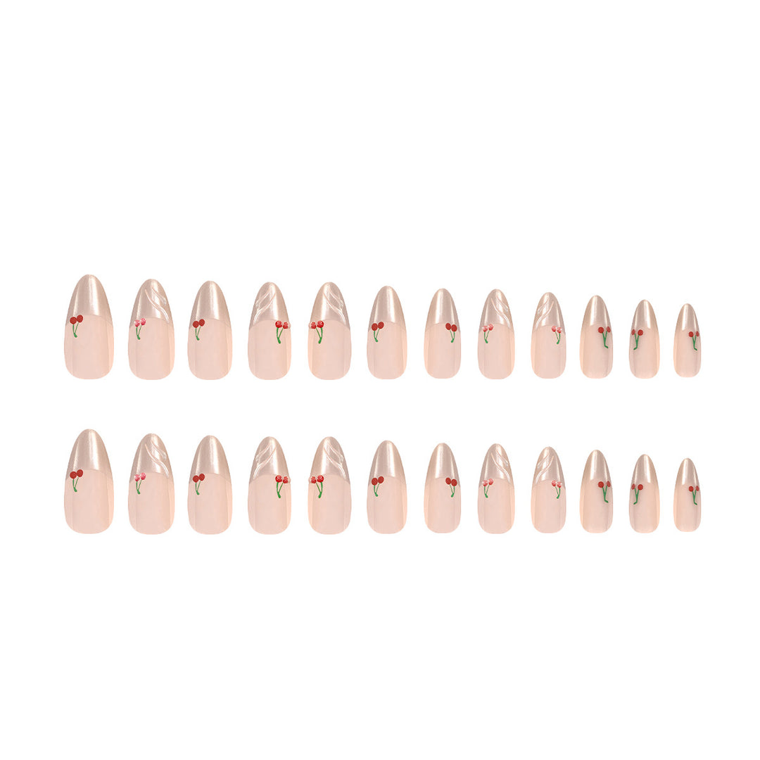 Exquisite nail art with cherry details Stornfield