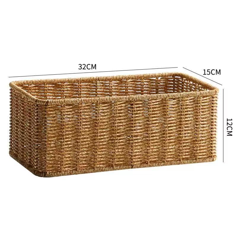 Rectangular Handwoven Storage Basket Stornfield