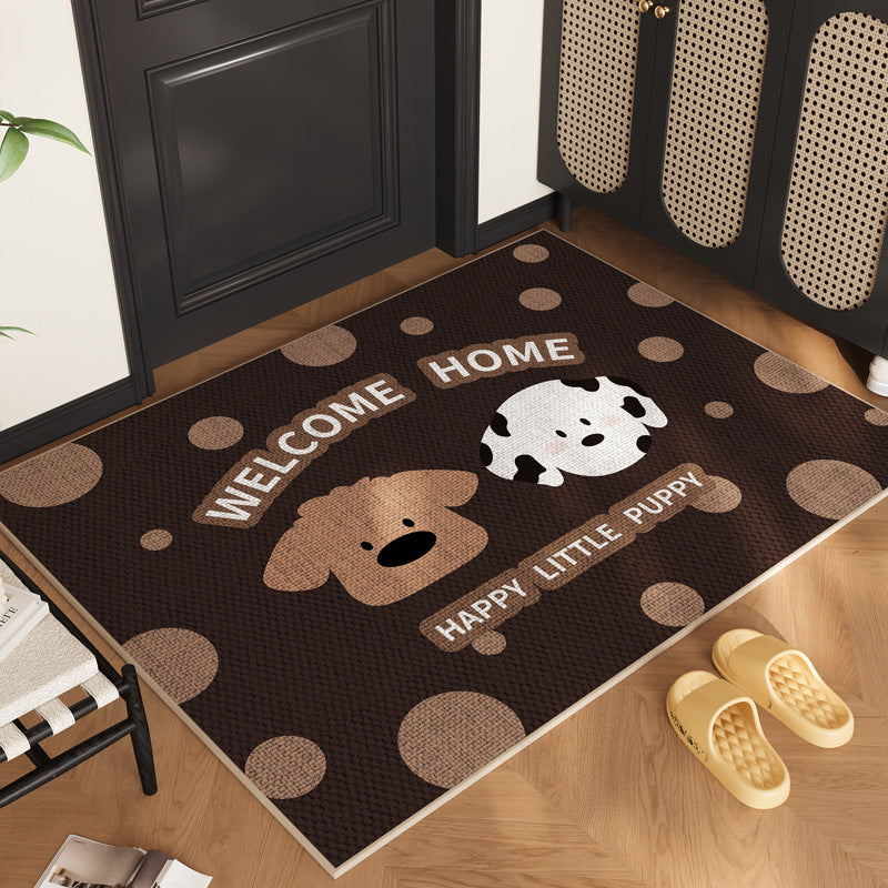 Cute Cartoon Dog-Themed Indoor Area Mat for Home