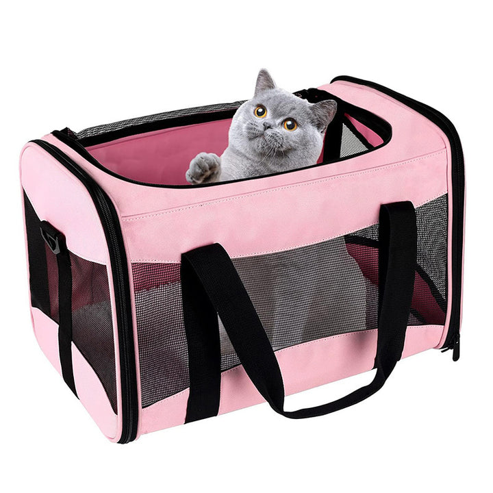 Practical Pet Carrier with Breathable Mesh Inserts Stornfield