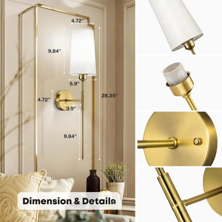 Stylish Remote-Controlled Wall Sconce