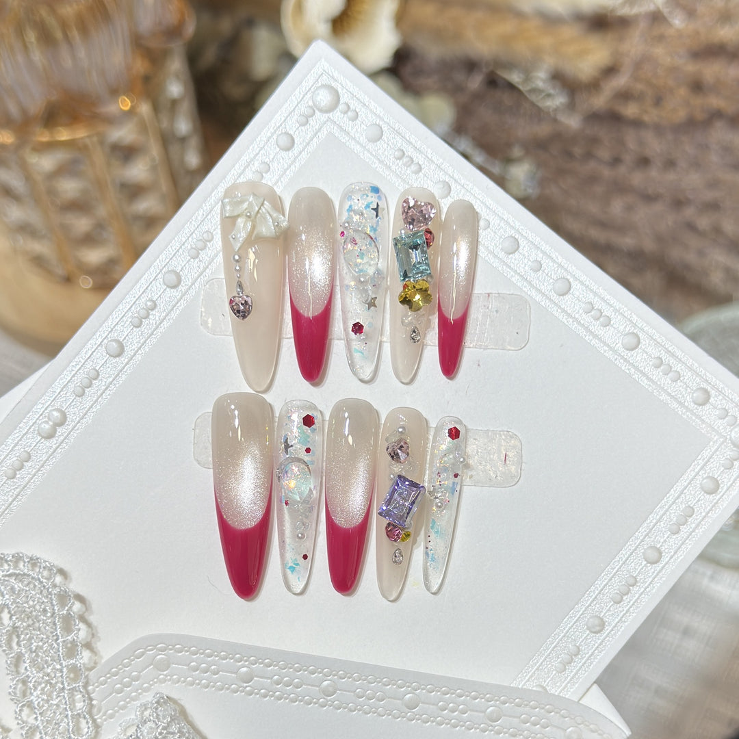 Stylish Decorative Press-On Nail Set Stornfield