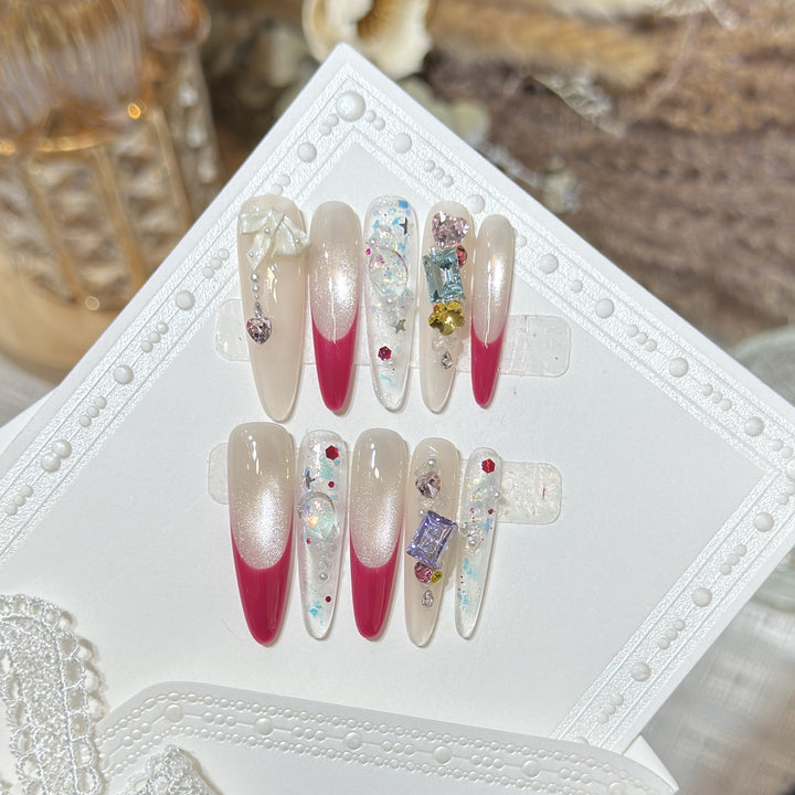 Stylish Decorative Press-On Nail Set Stornfield