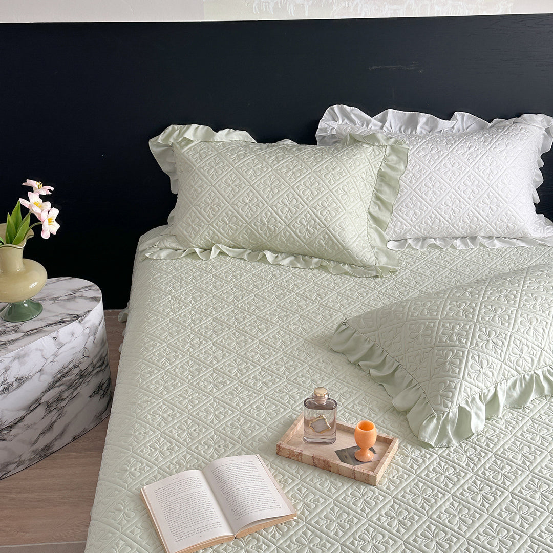 Quilted Cotton Bedspread Set