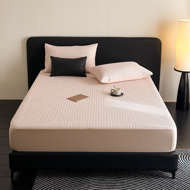 Cooling Quilted Breathable Mattress Topper with Fitted Skirt