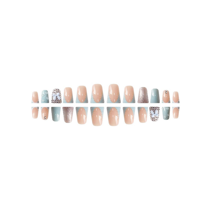 3D Bow and Rhinestone Nail Art Extensions Stornfield