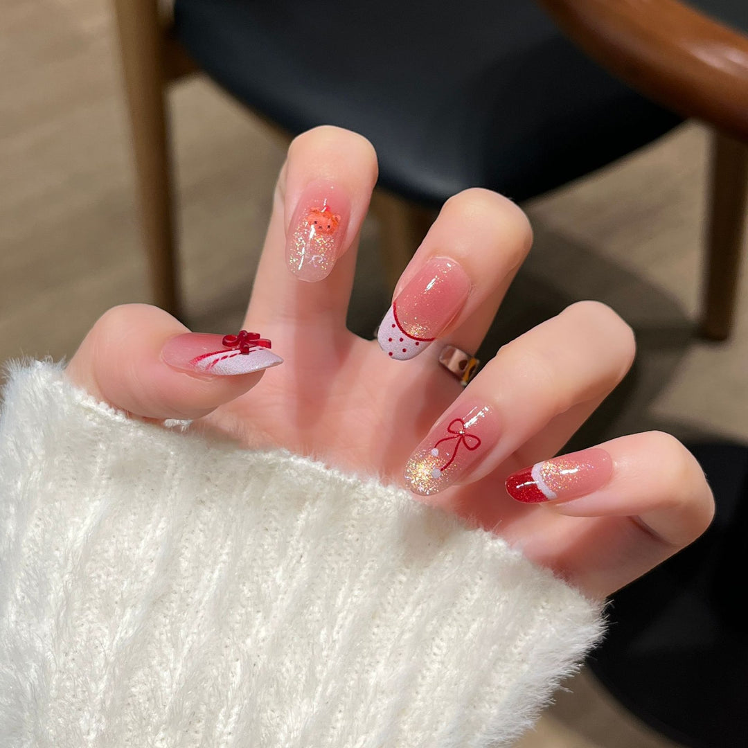 Artistic Ocean-Inspired Press-On Nail Design Stornfield