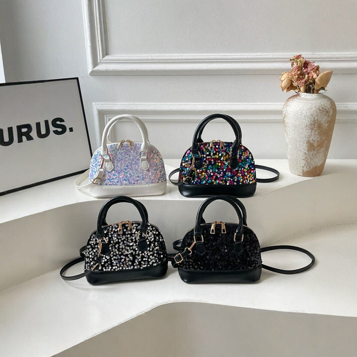 Sequin-Embellished Handbag