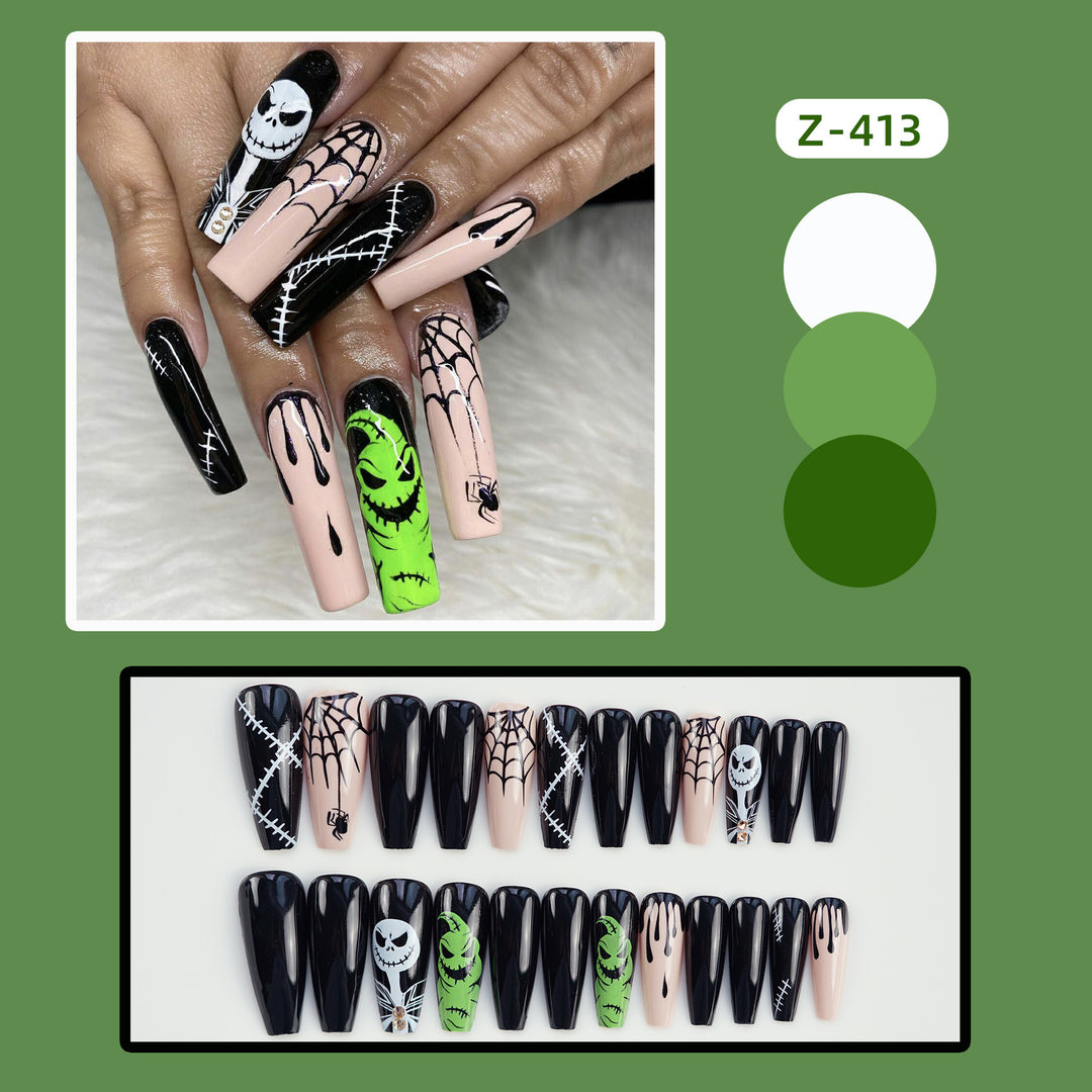 Themed Halloween Press-On Nail Art Set Stornfield