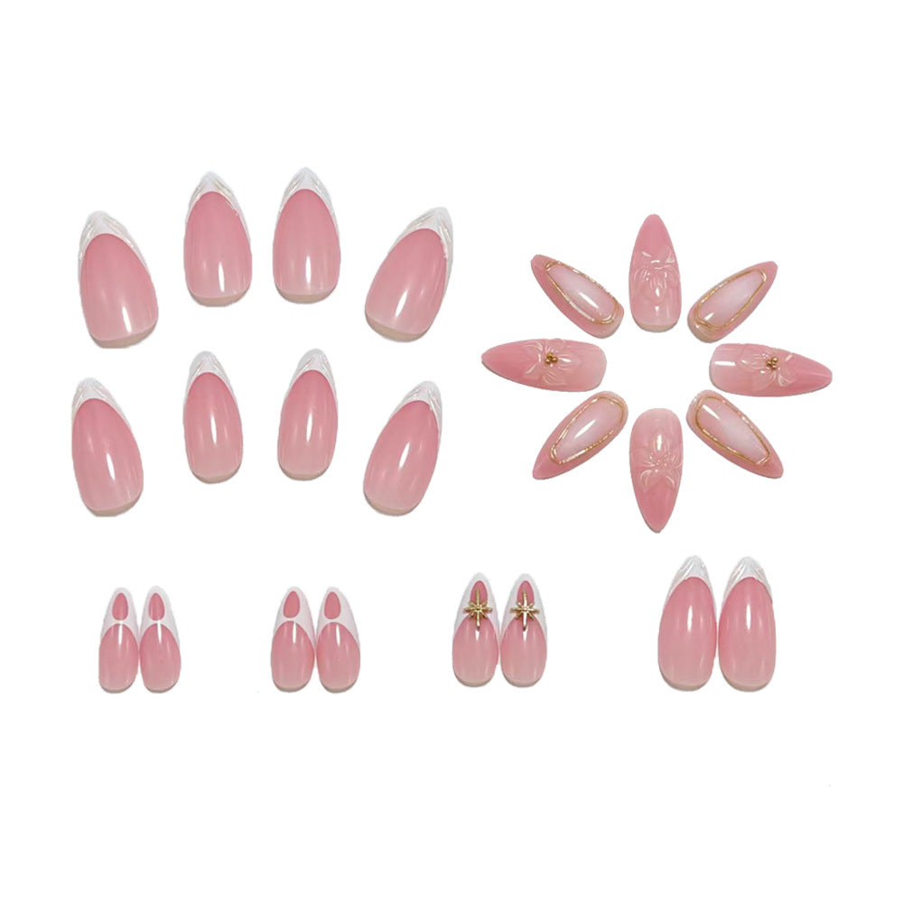 Elegant artificial nails with floral accents Stornfield