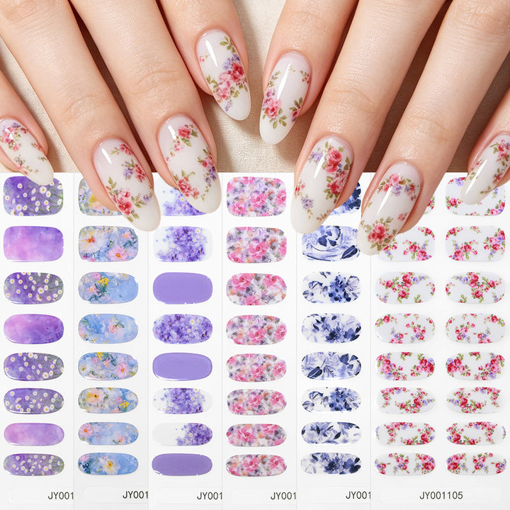 Floral Design Nail Wraps