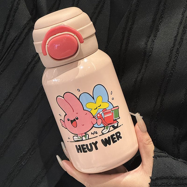Women's Stainless Steel Water Bottle with Funny Cartoon Design Stornfield