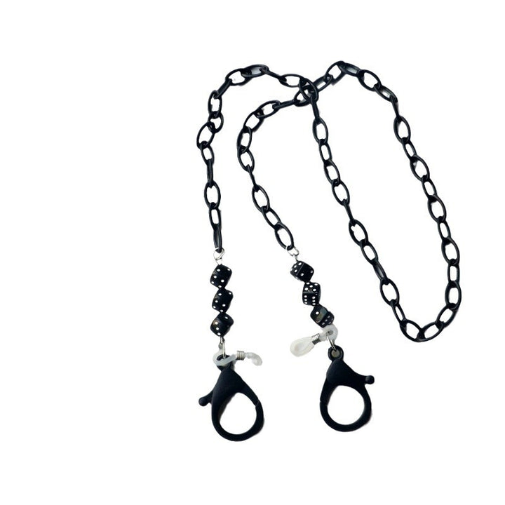 Fashionable glasses holder chain made of plastic with colorful beads Stornfield
