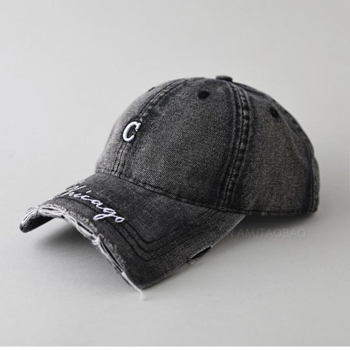 Women's Distressed Cotton Baseball Cap Stornfield 1784083462