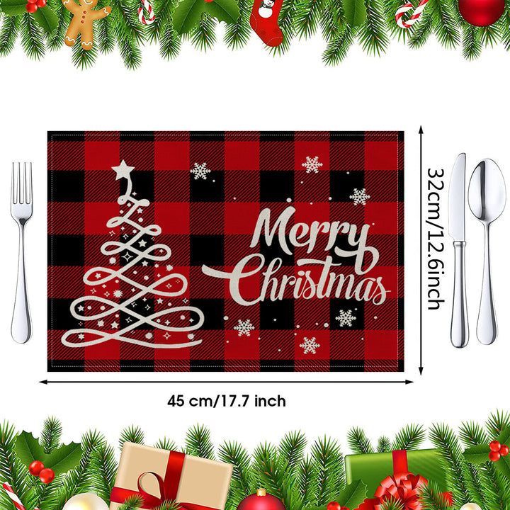 Festive Christmas-Themed Table Placemats