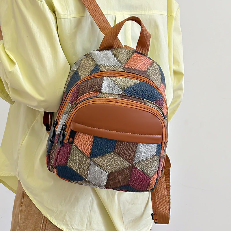 Geometric Pattern Mini Backpack Stornfield