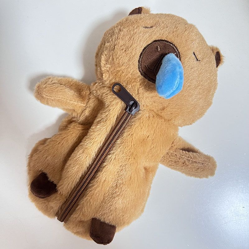 Plush Animal-Shaped Pen Case