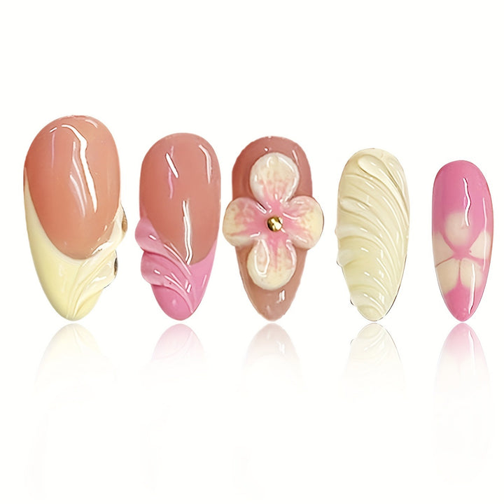 Artistic 3D Floral Nail Art Stornfield