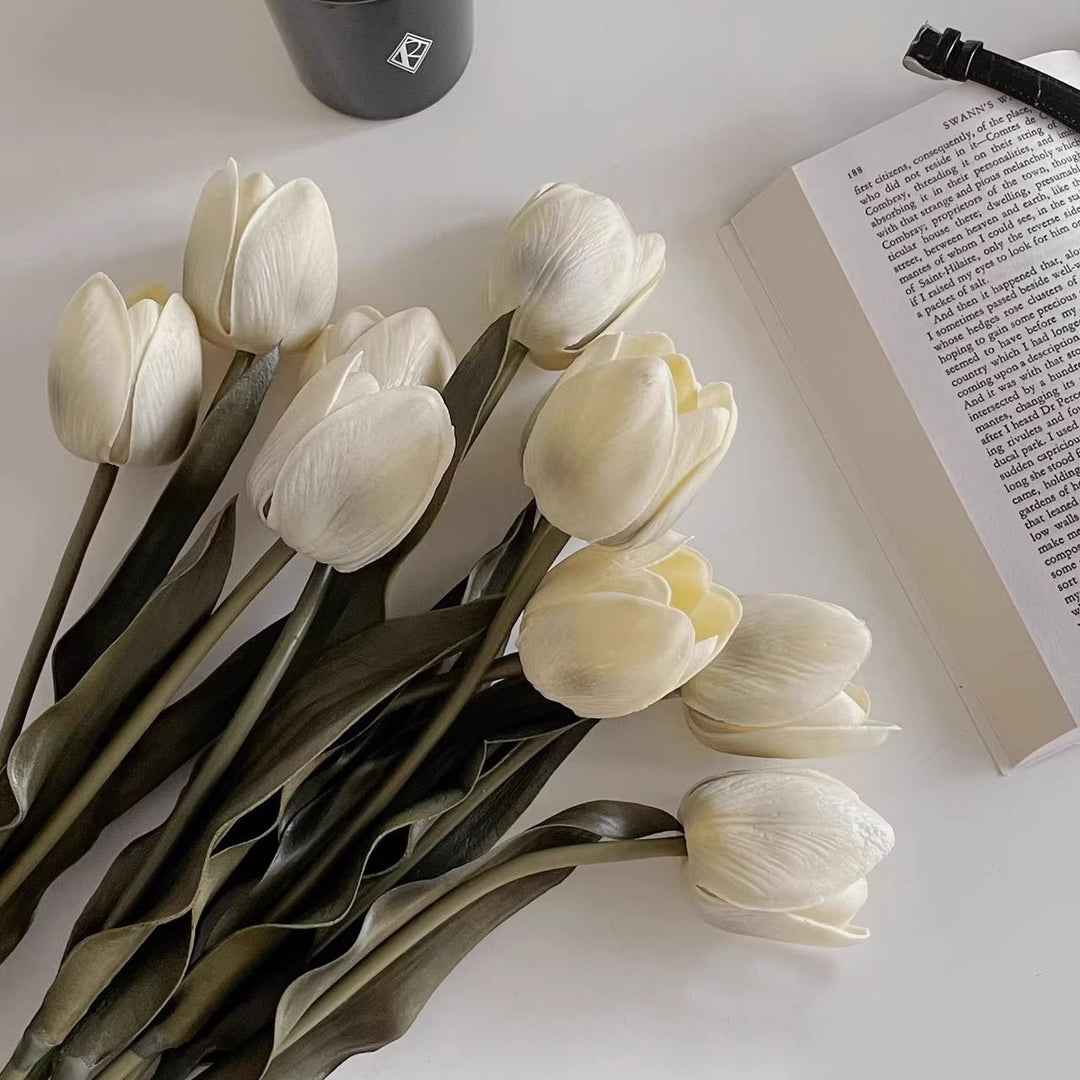 Lifelike Tulip Floral Arrangement