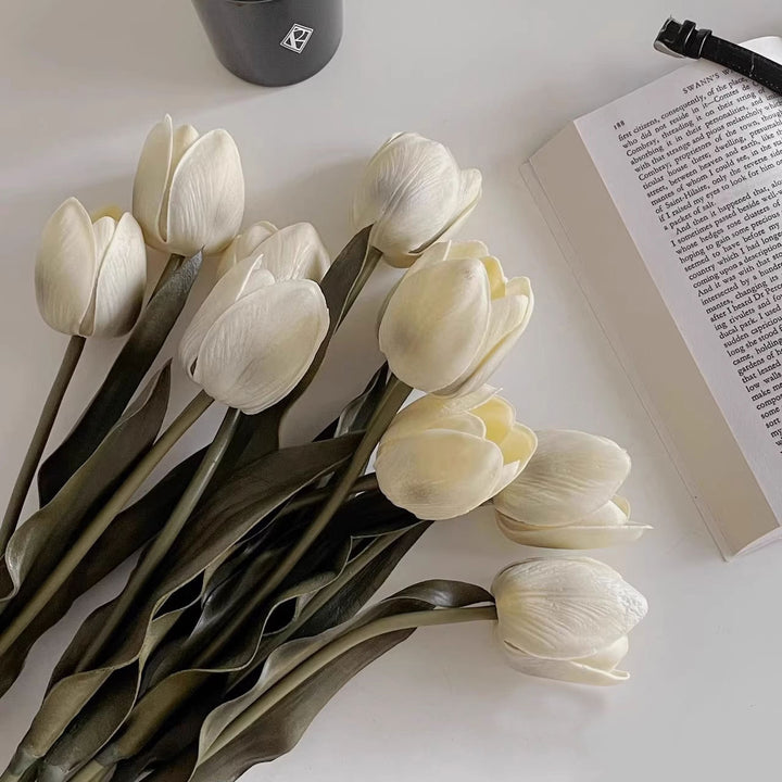 Lifelike Tulip Floral Arrangement