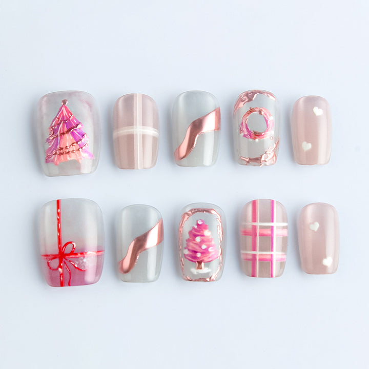 Decorative Holiday-Themed Press-On Nail Set Stornfield