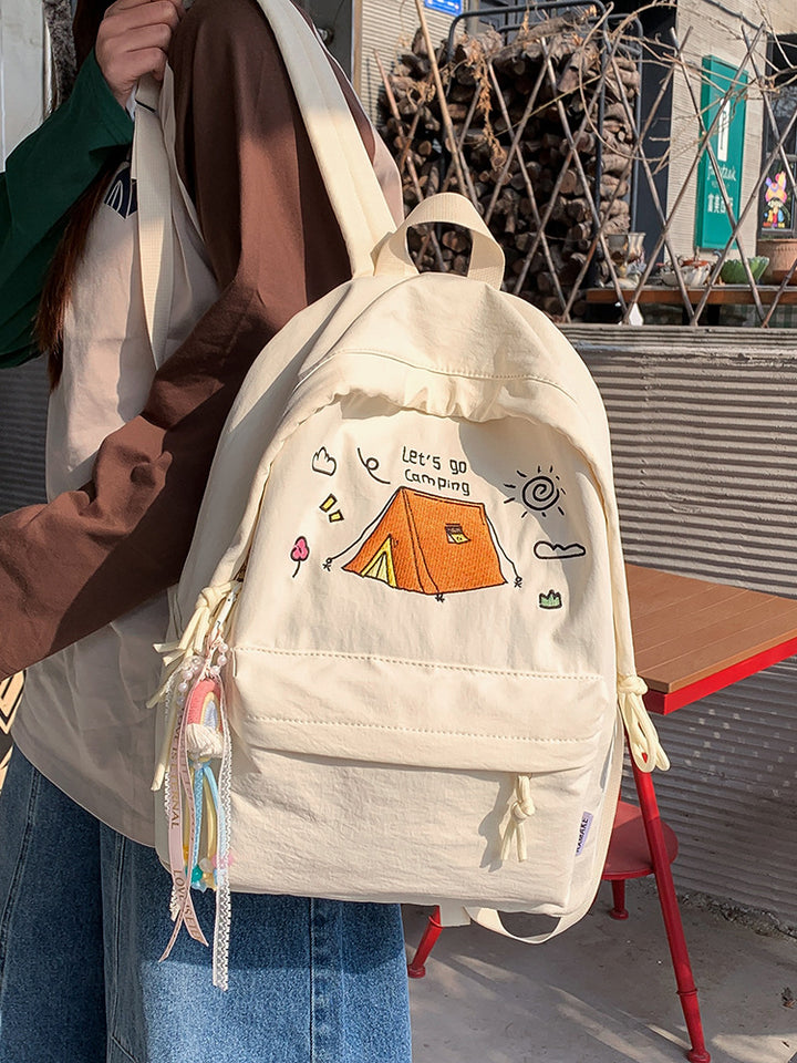Camping-Themed Casual Backpack Stornfield