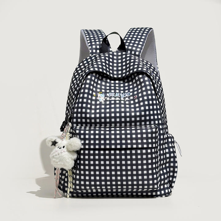 Cute Gingham Patterned Backpack Stornfield