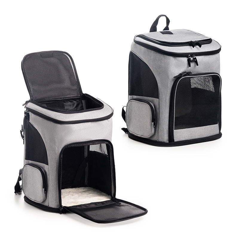 Portable Pet Backpack with Breathable Mesh Inserts Stornfield