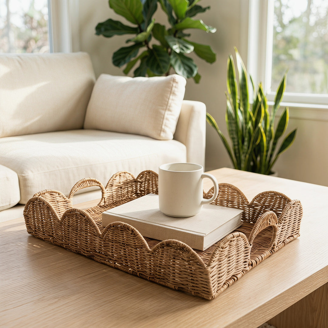 Elegant serving basket in wave pattern Stornfield
