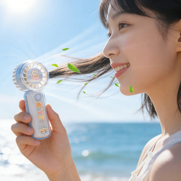 Cute Bunny-Themed Handheld Fan Stornfield