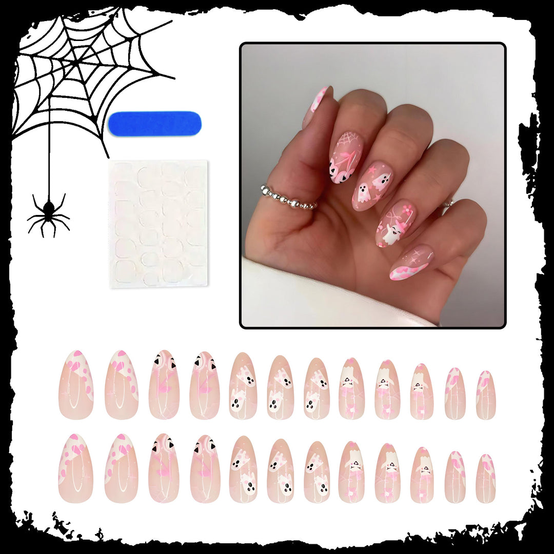 Creative ghost and heart designs artificial nail set Stornfield