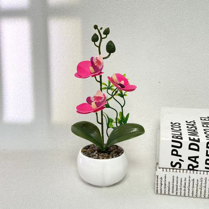 Elegant Artificial Orchid Plant for Decorative Home Display