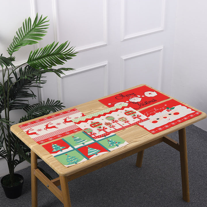 Christmas place mats with festive Santa motif Stornfield