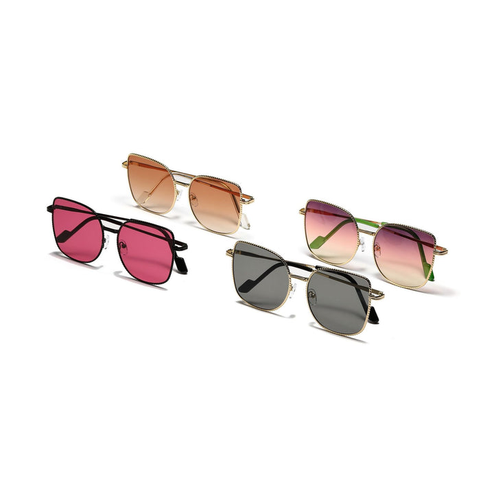 Women's fashionable oversized designer sunglasses with multifaceted frame Stornfield