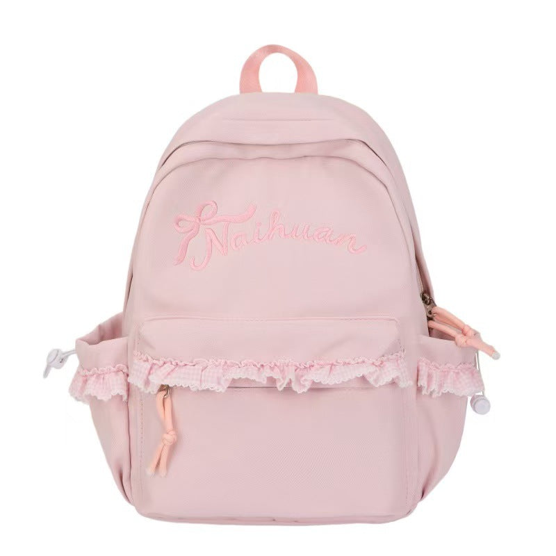 Embroidered Ruffled Backpack Stornfield
