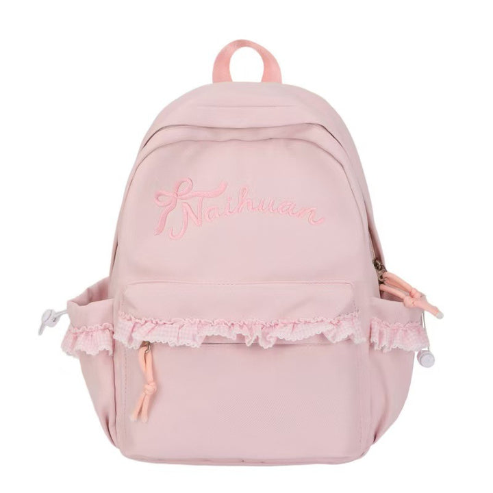 Embroidered Ruffled Backpack Stornfield