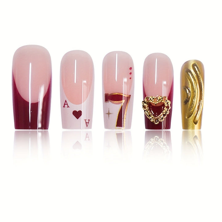 Artistic Playing Card Nail Extensions Stornfield